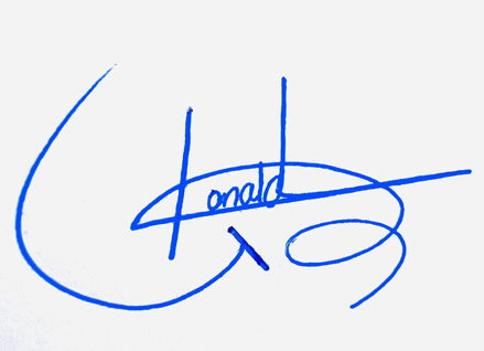Ronaldo Name Cursive Handwritten Signature Style Ideas