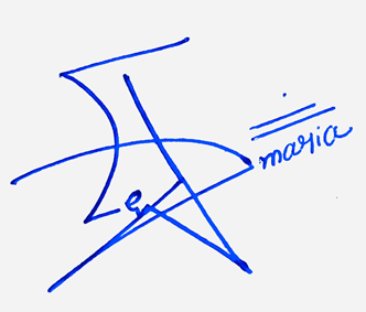 Eva Maria Name Cursive Handwritten Signature Style Ideas