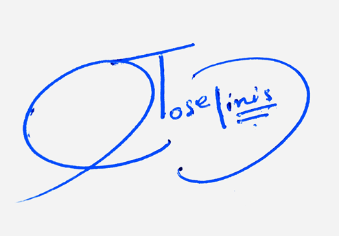 Jose Dinis Name Cursive Handwritten Signature Style Ideas
