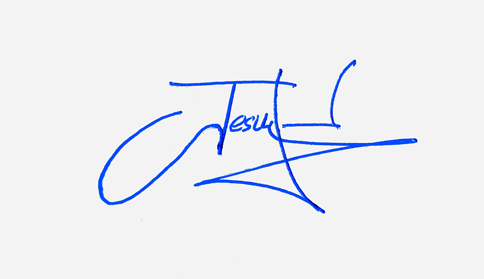 Jesus Name Cursive Handwritten Signature Style Ideas