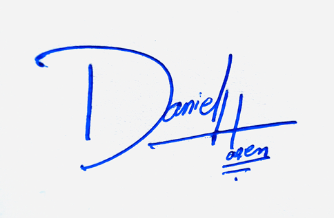 Daniel Hagen Name Cursive Handwritten Signature Style Ideas