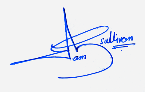 Liam sullivan Name Cursive Handwritten Signature Style Ideas


