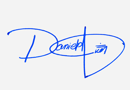 Daniel Parker Name Cursive Handwritten Signature Style Ideas