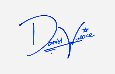 Daniel wallace Name Cursive Handwritten Signature Style Ideas
