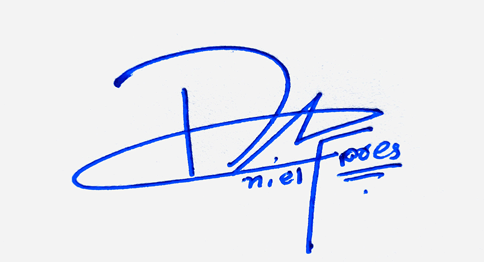 Danie Flores Name Cursive Handwritten Signature Style Ideas
