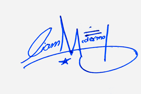 Liam Mcdmermot Name Cursive Handwritten Signature Style Ideas