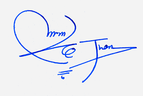 Emma John Name Cursive Handwritten Signature Style Ideas