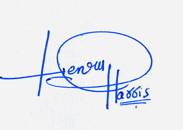 Henry Harris Name Cursive Signature Ideas