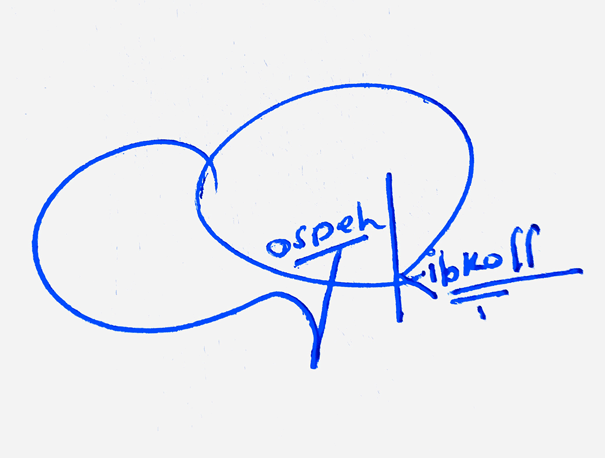 Joseph Ribkoff Name Cursive Signature Ideas
