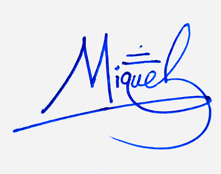 Miguel Name Cursive Handwritten Signature Style Ideas