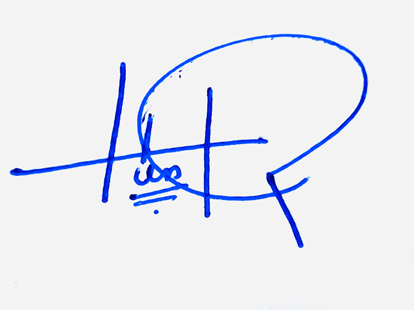 Hunter Name Cursive Handwritten Signature Style Ideas