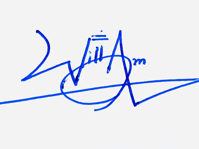 william Name Cursive Handwritten Signature Style Ideas