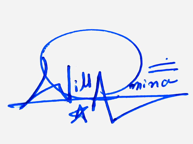 Williamina Name Cursive Handwritten Signature Style Ideas