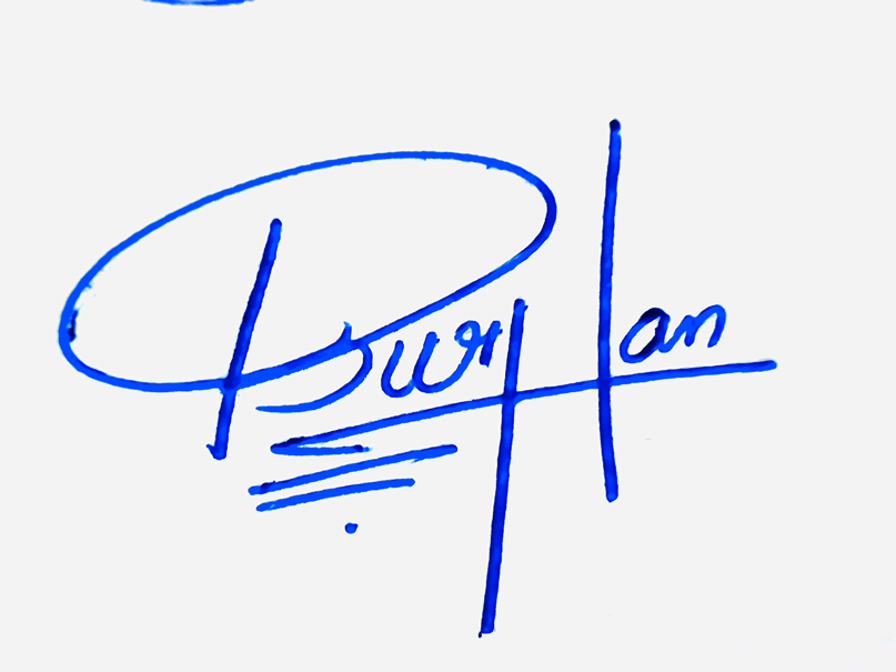 Buthan Name Cursive Handwritten Signature Style Ideas