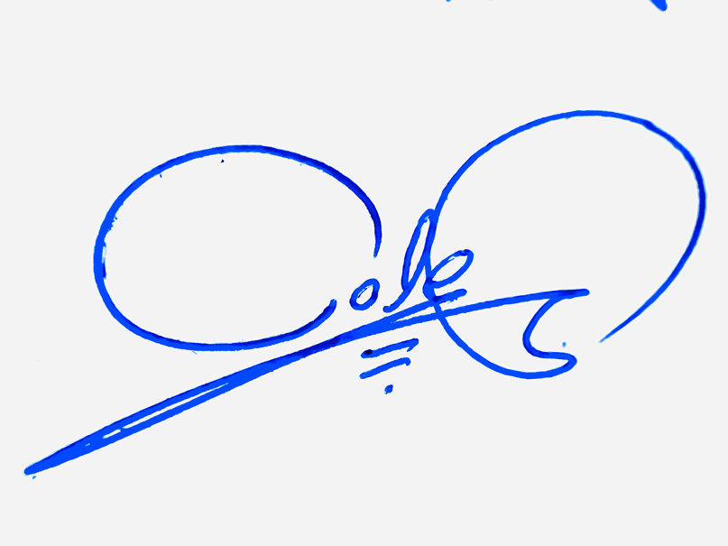 Cole Name Cursive Handwritten Signature Style Ideas