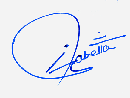 isabella Name Cursive Handwritten Signature Style Ideas