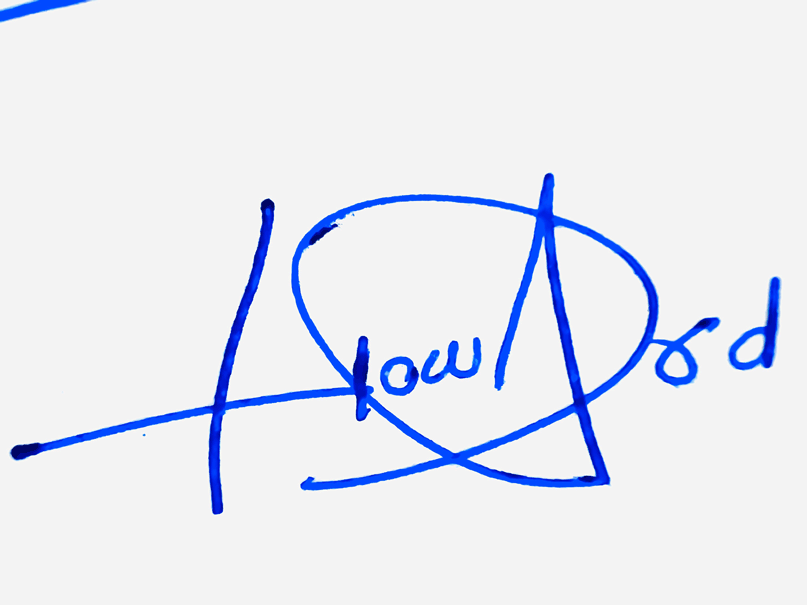 Howard Name Cursive Handwritten Signature Style Ideas