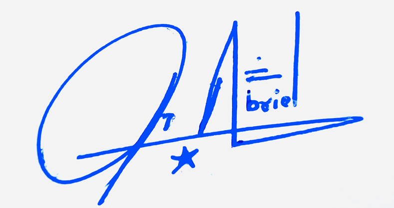 Gabriel Name Cursive Handwritten Signature Style Ideas
