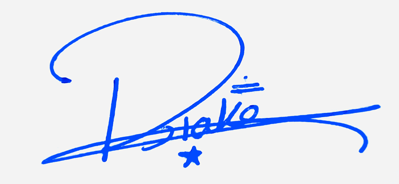 Blake Name Cursive Handwritten Signature Style Ideas
