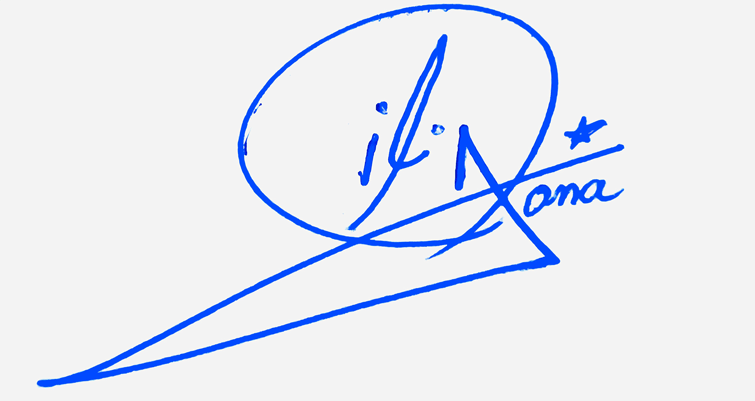 Iliana Name Cursive Handwritten Signature Style Ideas
