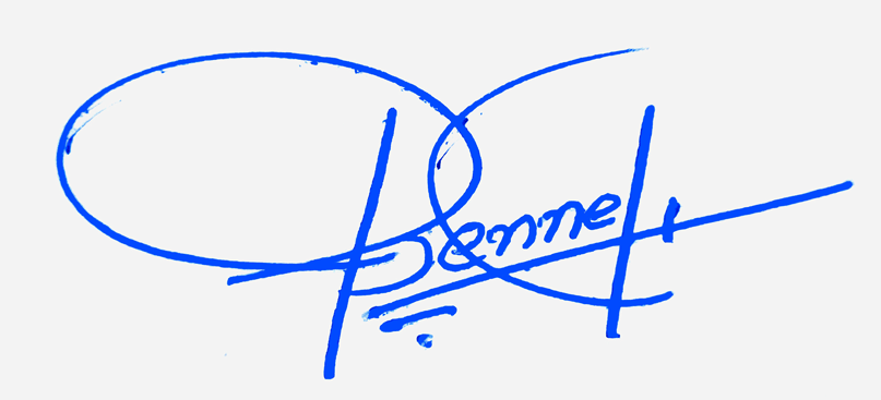 Bennett Name Cursive Handwritten Signature Style Ideas

